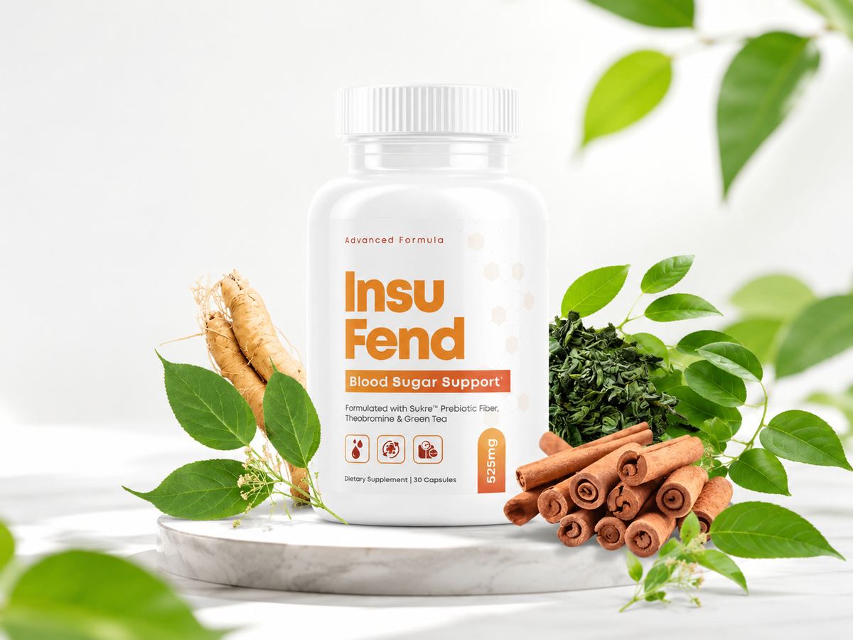 Insufend blood sugar supplement bottles